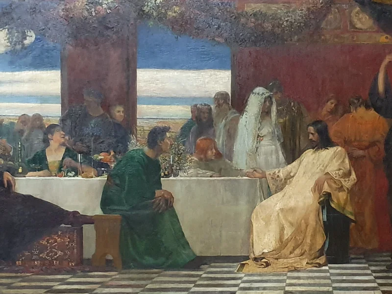 1859-August von Brandis - San Foillan (Aquisgrana), Nozze di Cana